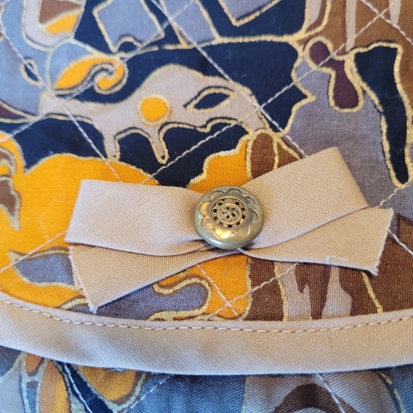 HAND-MADE TRAVEL MAKEUP BAG with velcro fastener NWOT - Picture 5 of 5